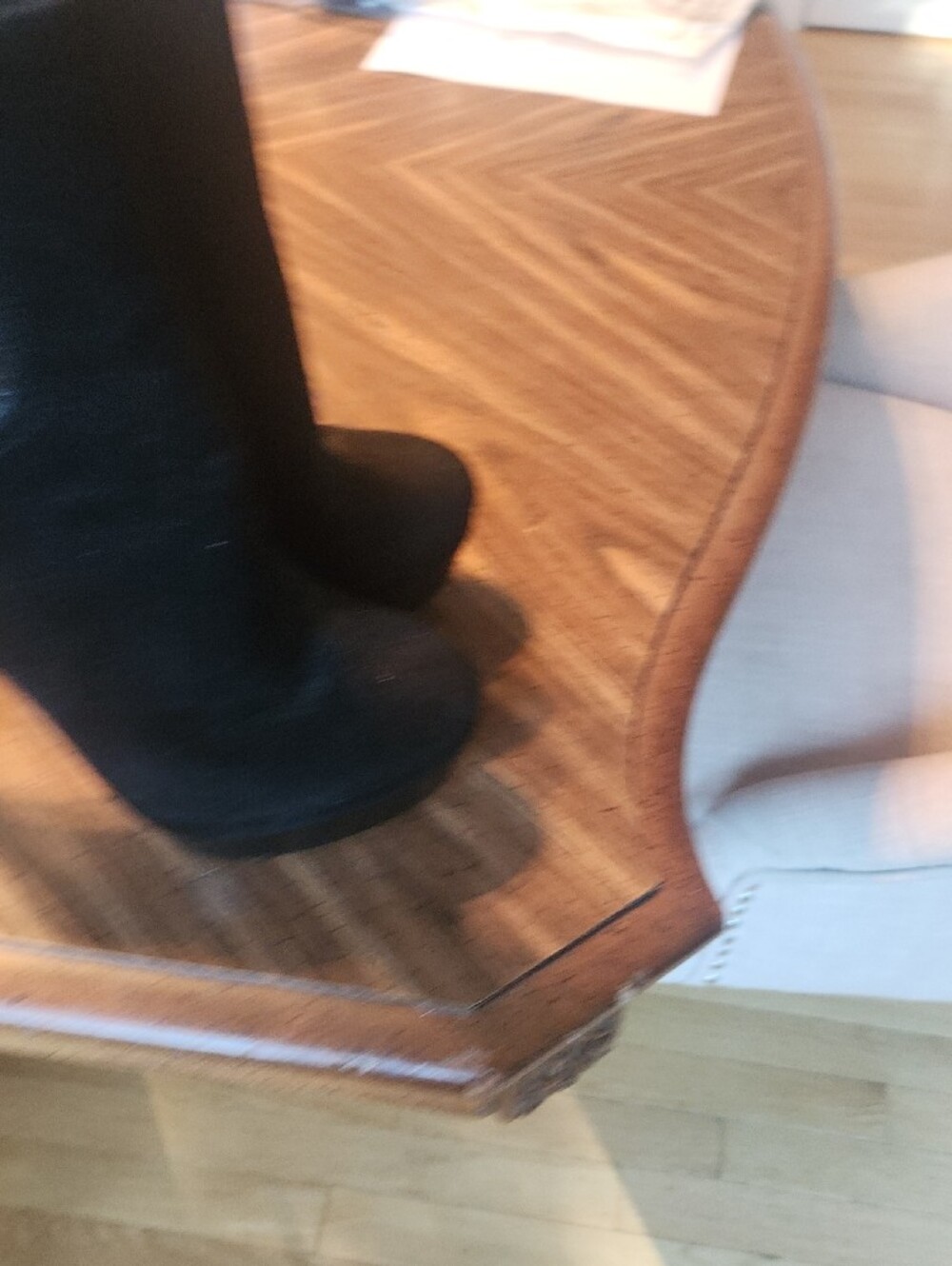 Rachel Zoe Platform Black Suede Ankle Booties with Elastic Python Side Panels - Picture 3 of 5